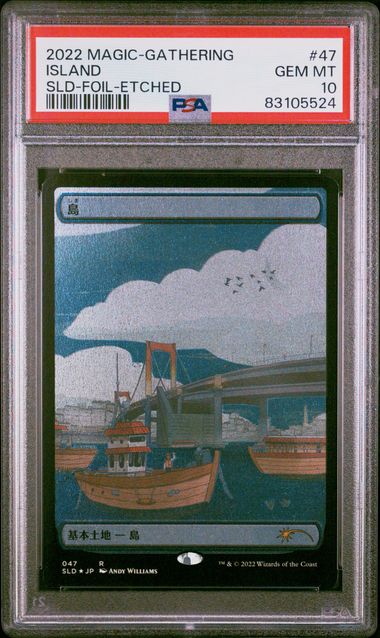 2022 MTG Secret Lair Sld-Foil-Etched Foil #47 Island front