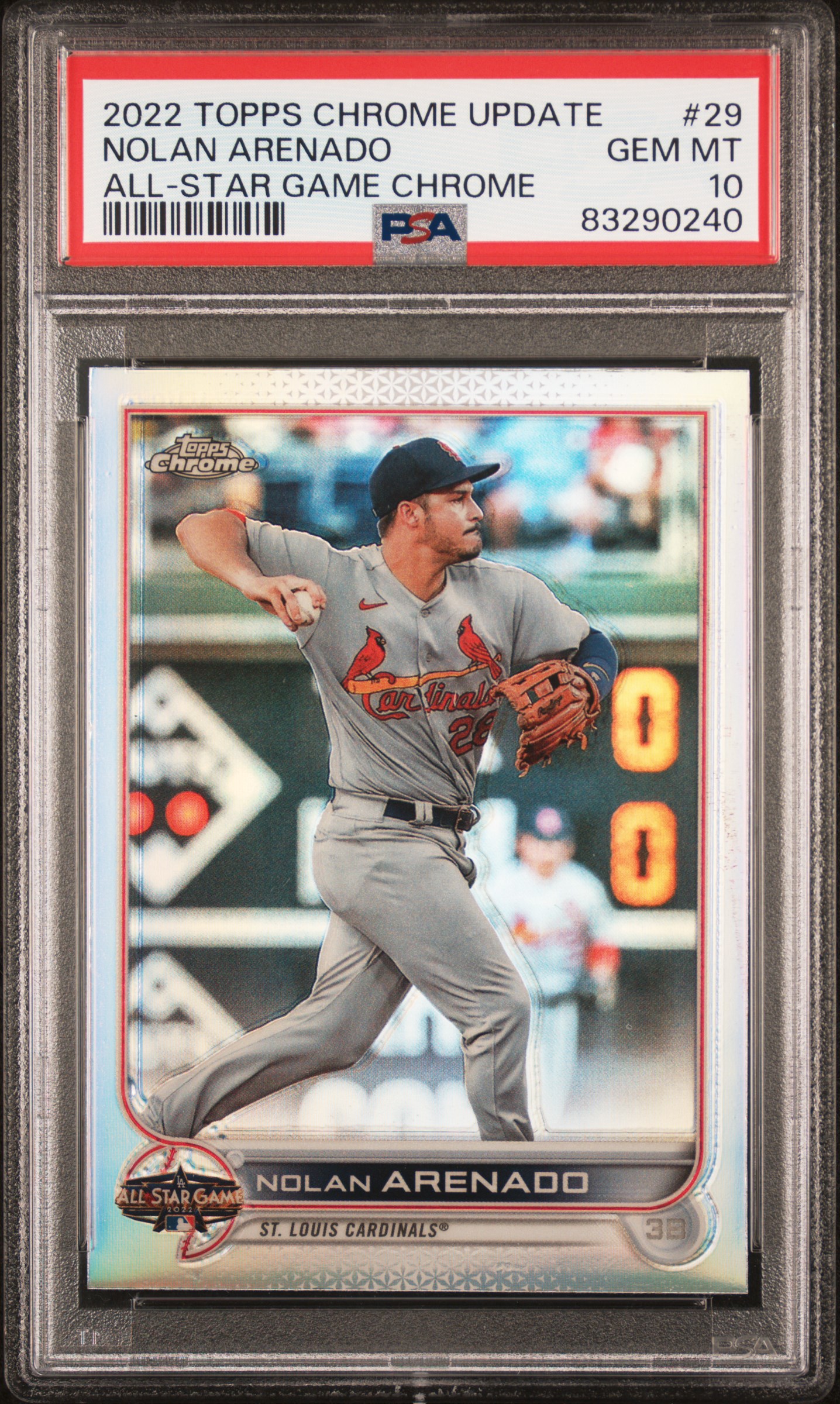 2022 TOPPS CHROME UPDATE 2022 ALL-STAR GAME CHROME #29 NOLAN ARENADO