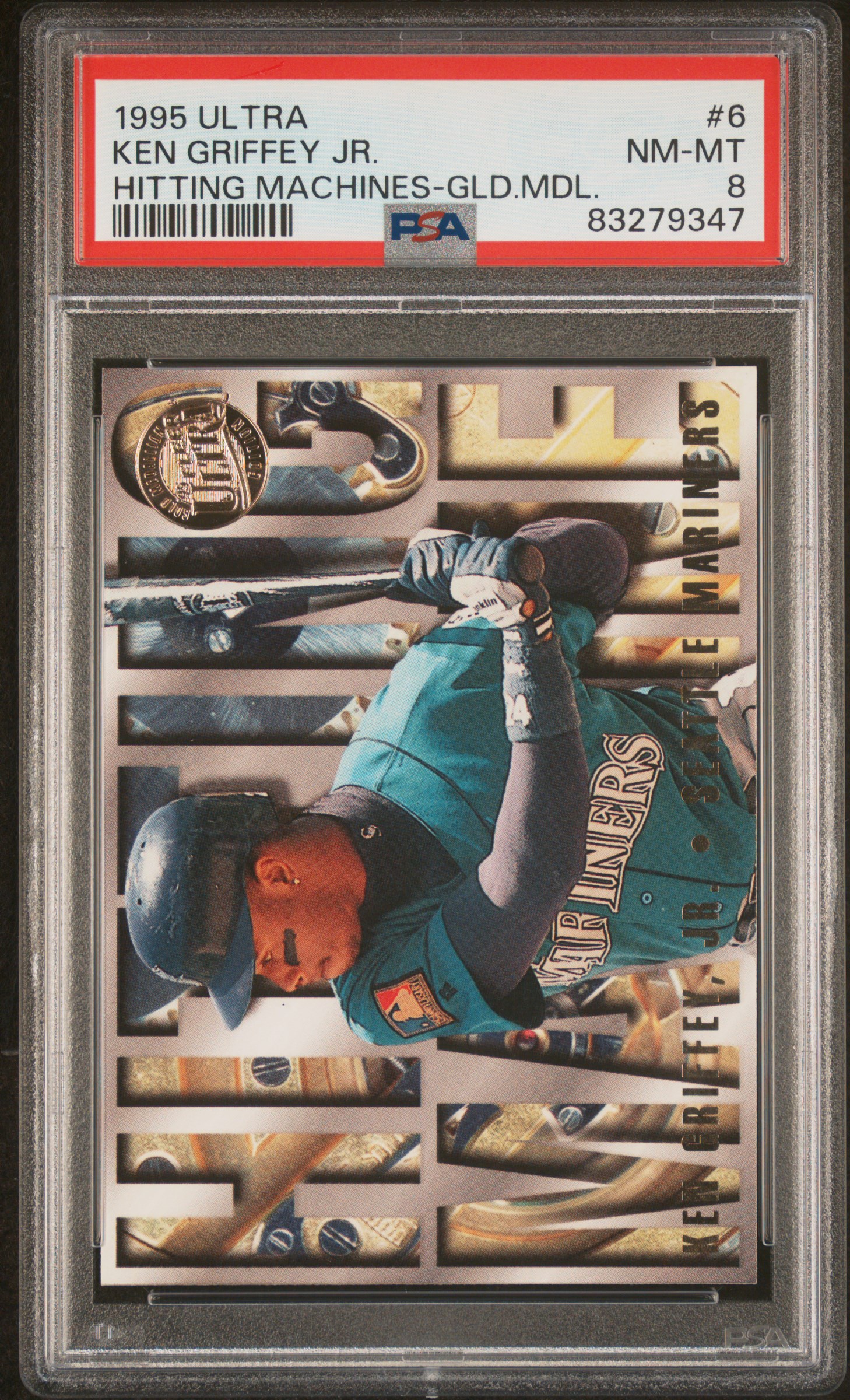 1995 ULTRA HITTING MACHINES #6 KEN GRIFFEY JR. HITTING MACHINES-GLD.MDL.