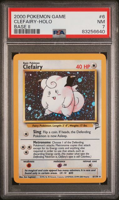 2000 Pokemon Holo Clefairy front