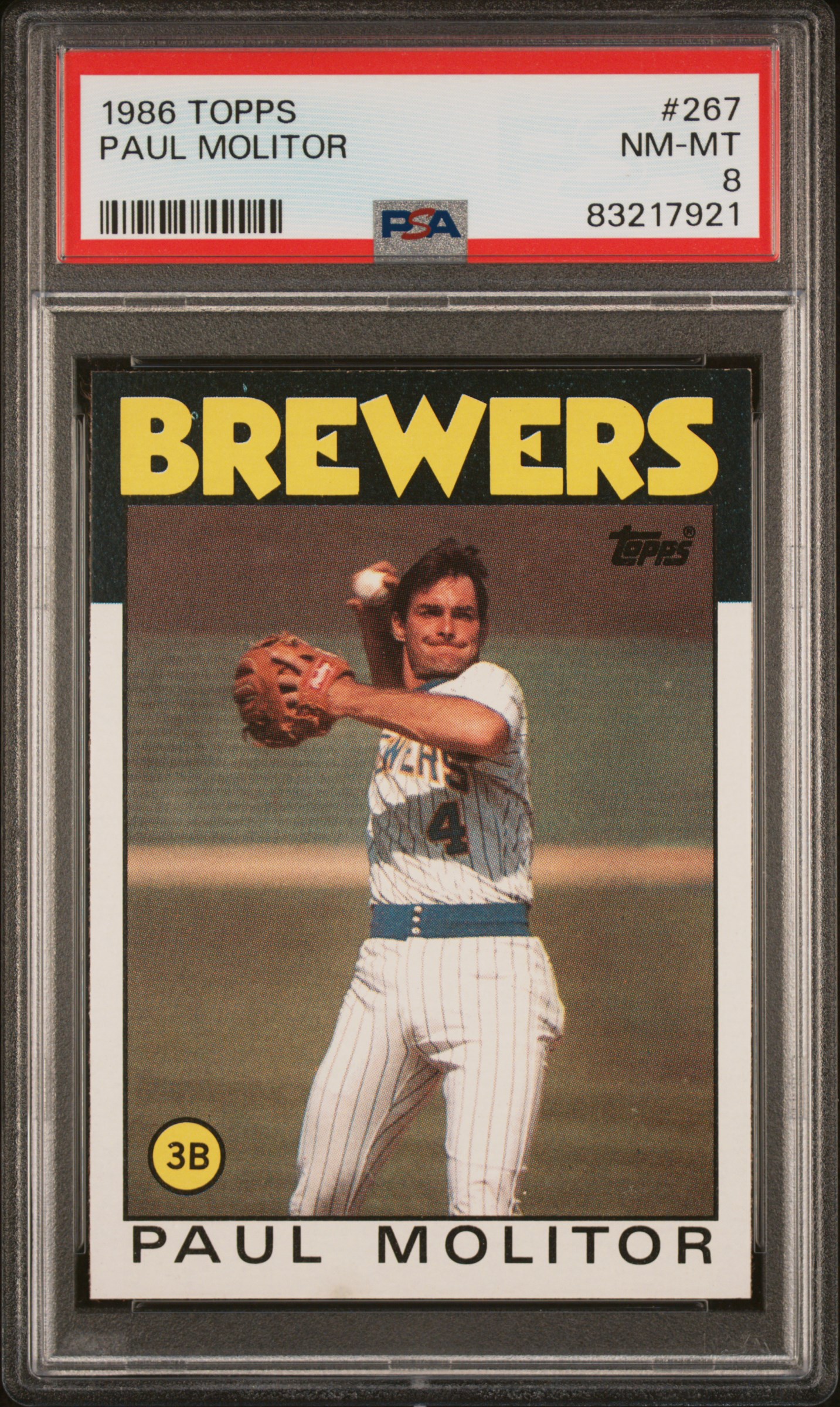1986 TOPPS #267 PAUL MOLITOR
