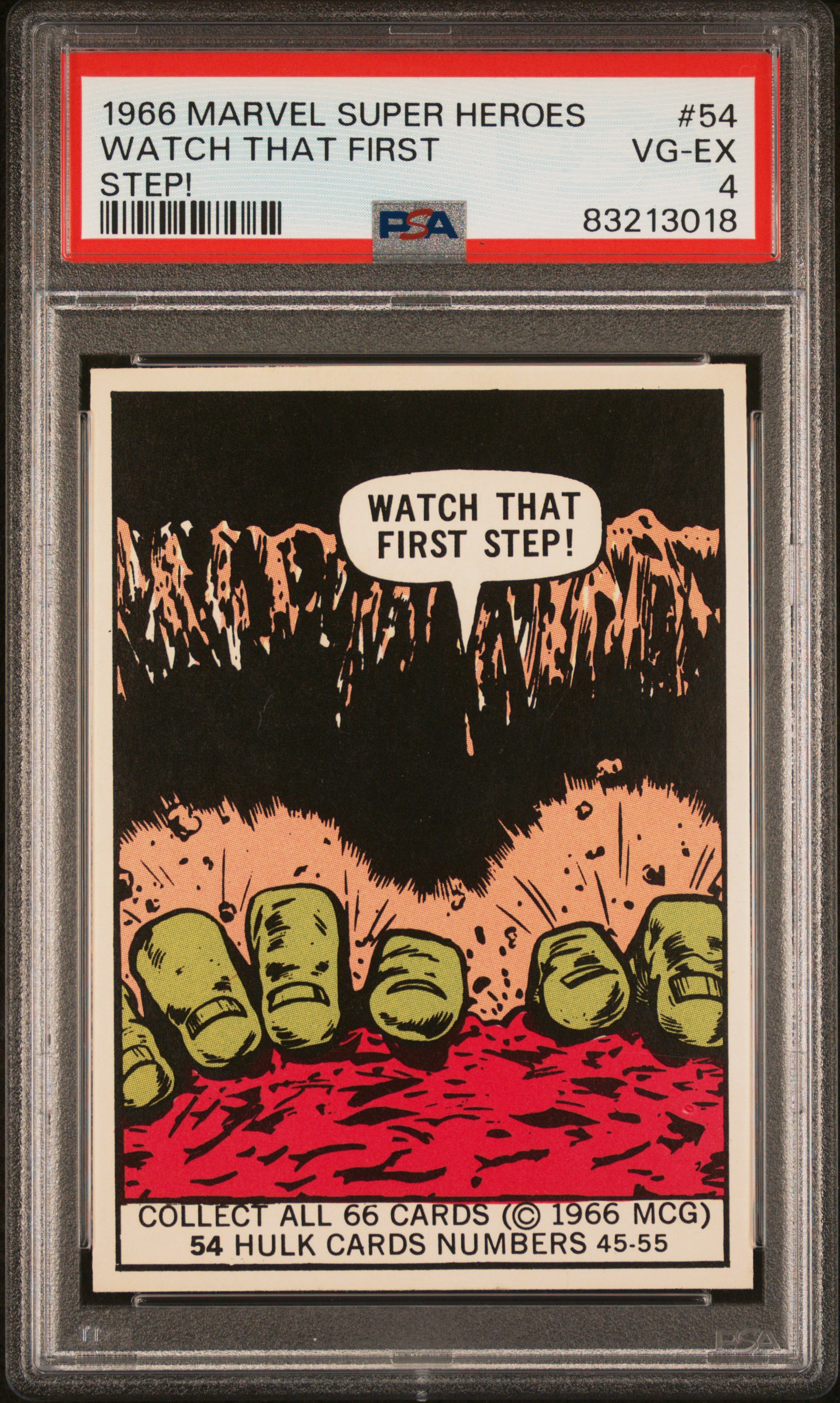 1966 MARVEL SUPER HEROES #54 WATCH THAT FIRST STEP!