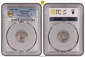 (1427-30) 1/2 Gr Ivanauskas-Type 17V G4