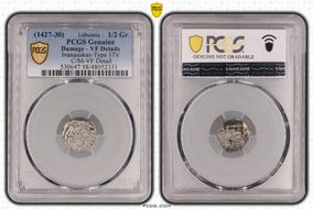 (1427-30) 1/2 Gr Ivanauskas-Type 17V N1