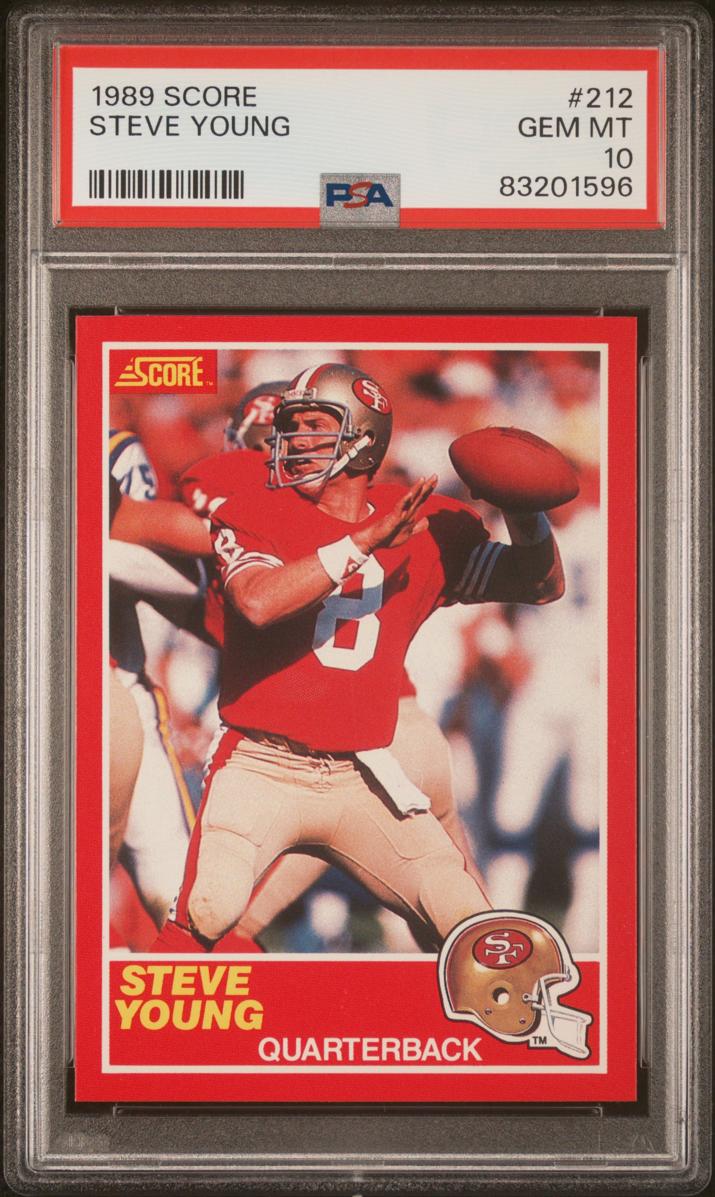 1989 SCORE #212 STEVE YOUNG