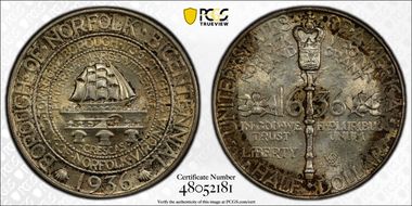 1936 50C Norfolk MS66