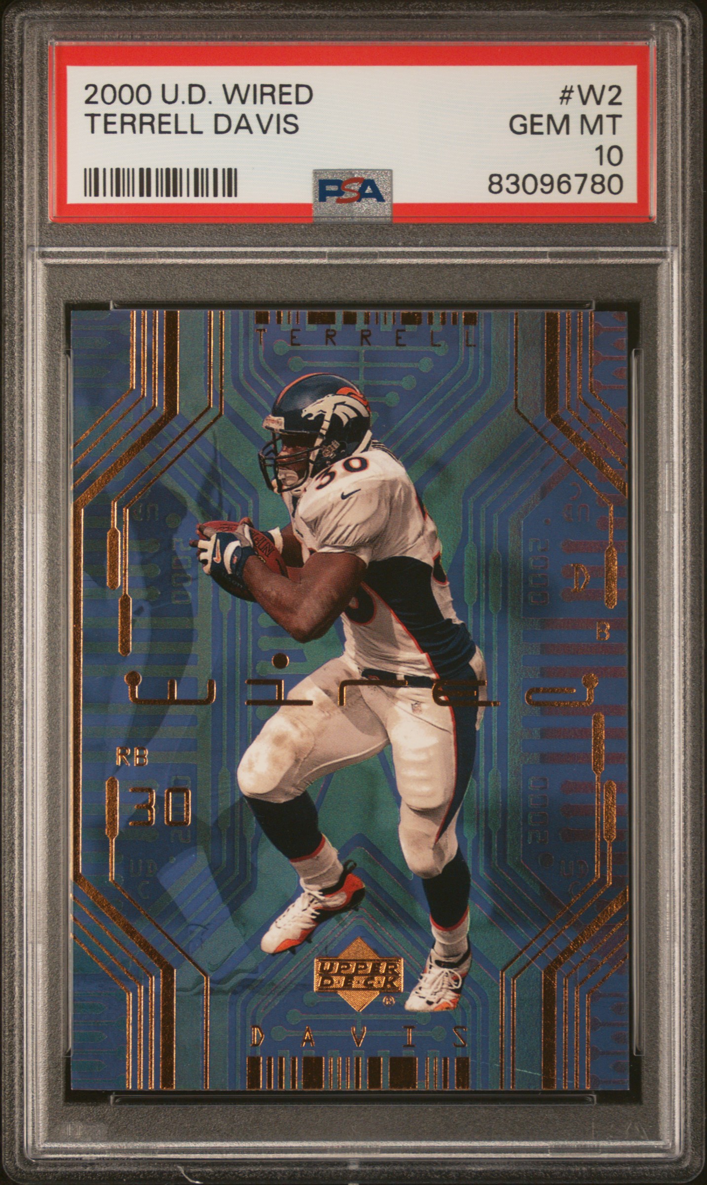 2000 UPPER DECK WIRED #W2 TERRELL DAVIS