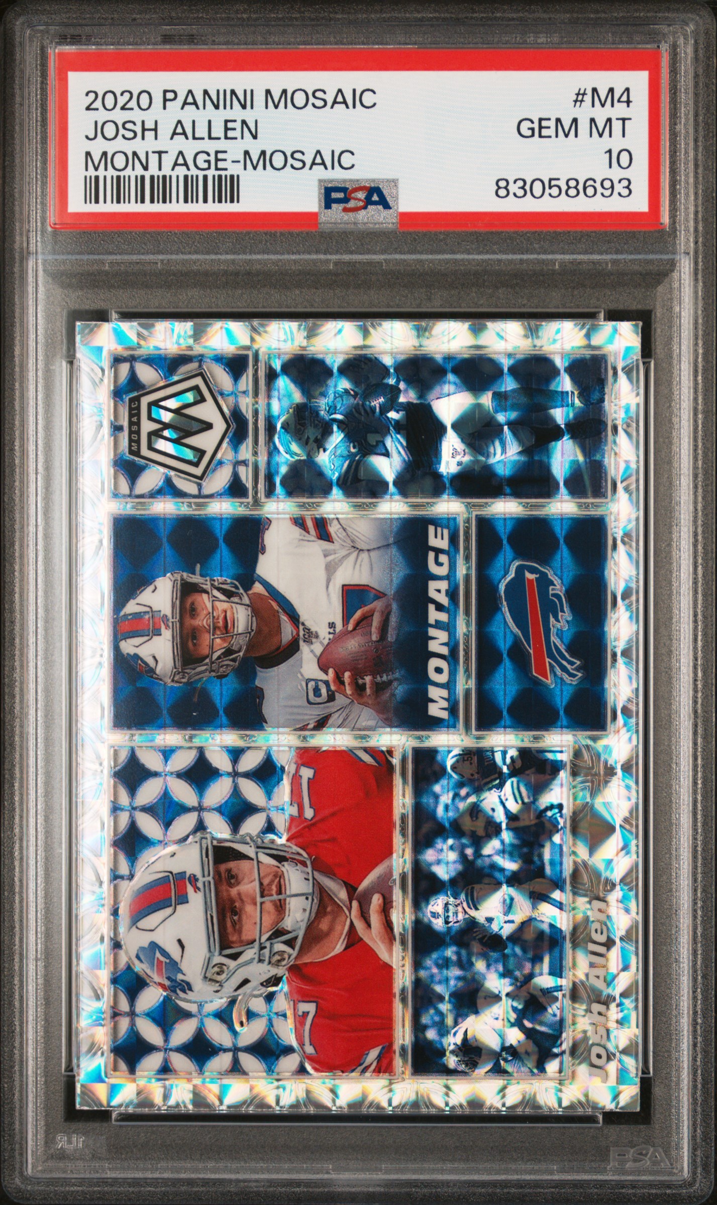 2020 PANINI MOSAIC MONTAGE #M4 JOSH ALLEN MONTAGE-MOSAIC
