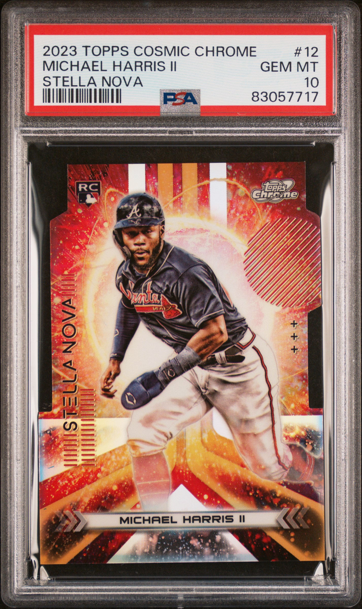2023 Topps Cosmic Chrome Stella Nova Michael Harris II #12 PSA 10