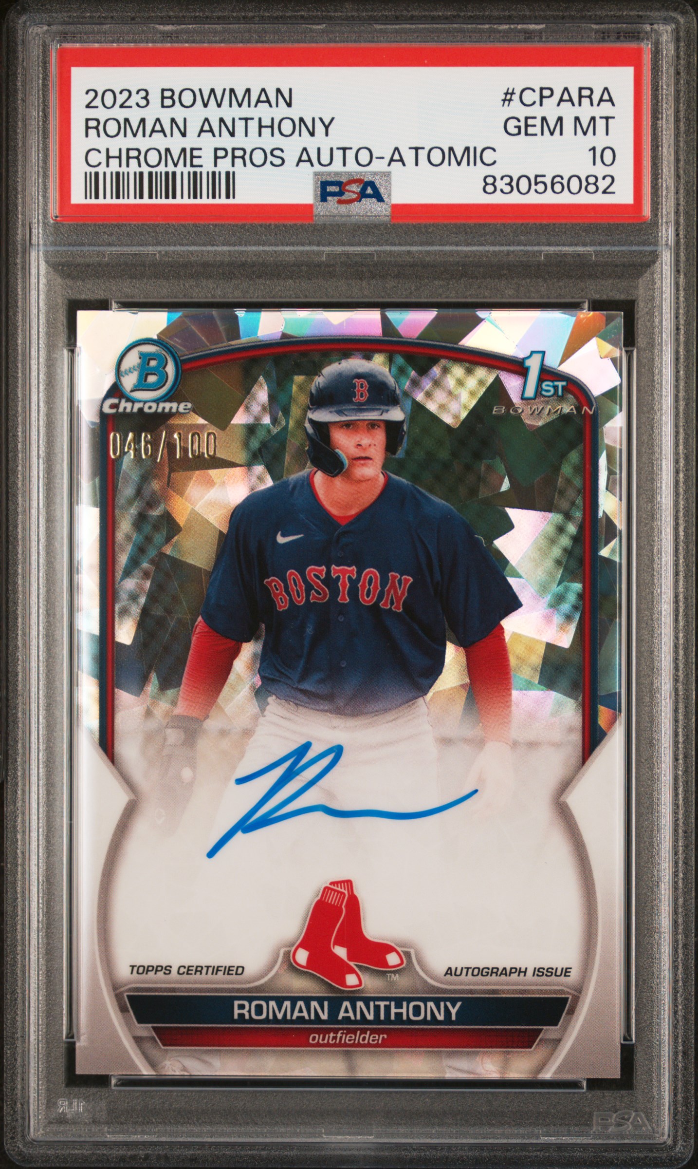2023 Bowman Bowman Chrome Atomic Refractor Anthony front