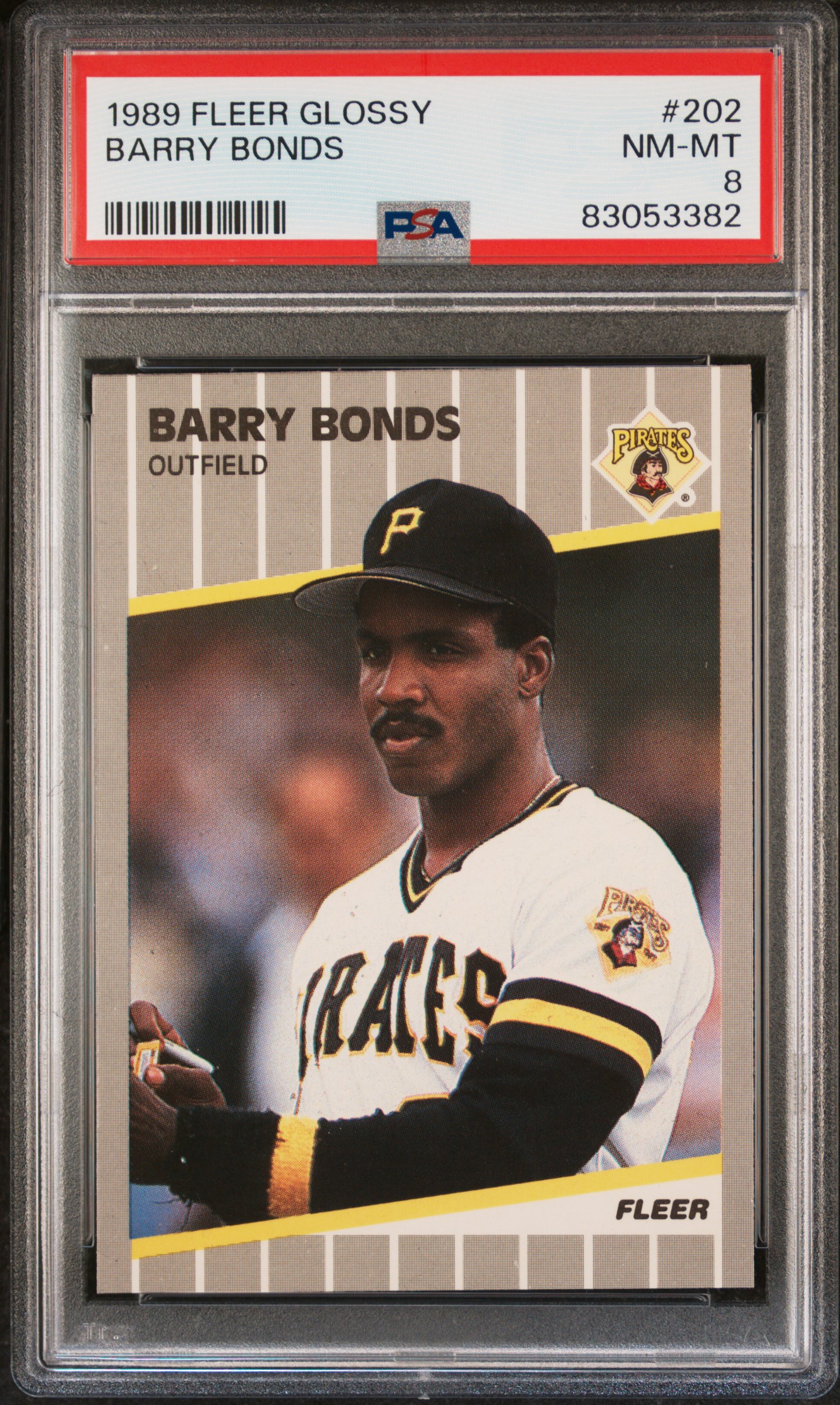 1989 FLEER GLOSSY #202 BARRY BONDS