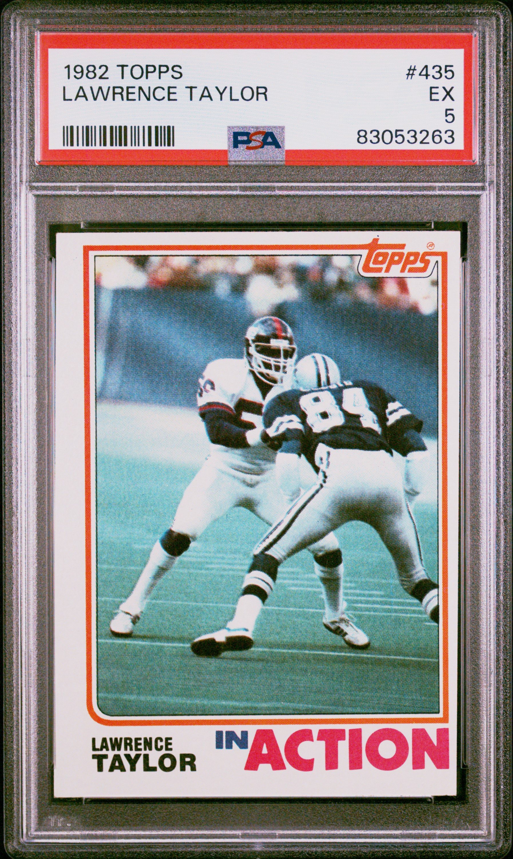 1982 Topps #435 Lawrence Taylor Rookie Card – PSA EX 5