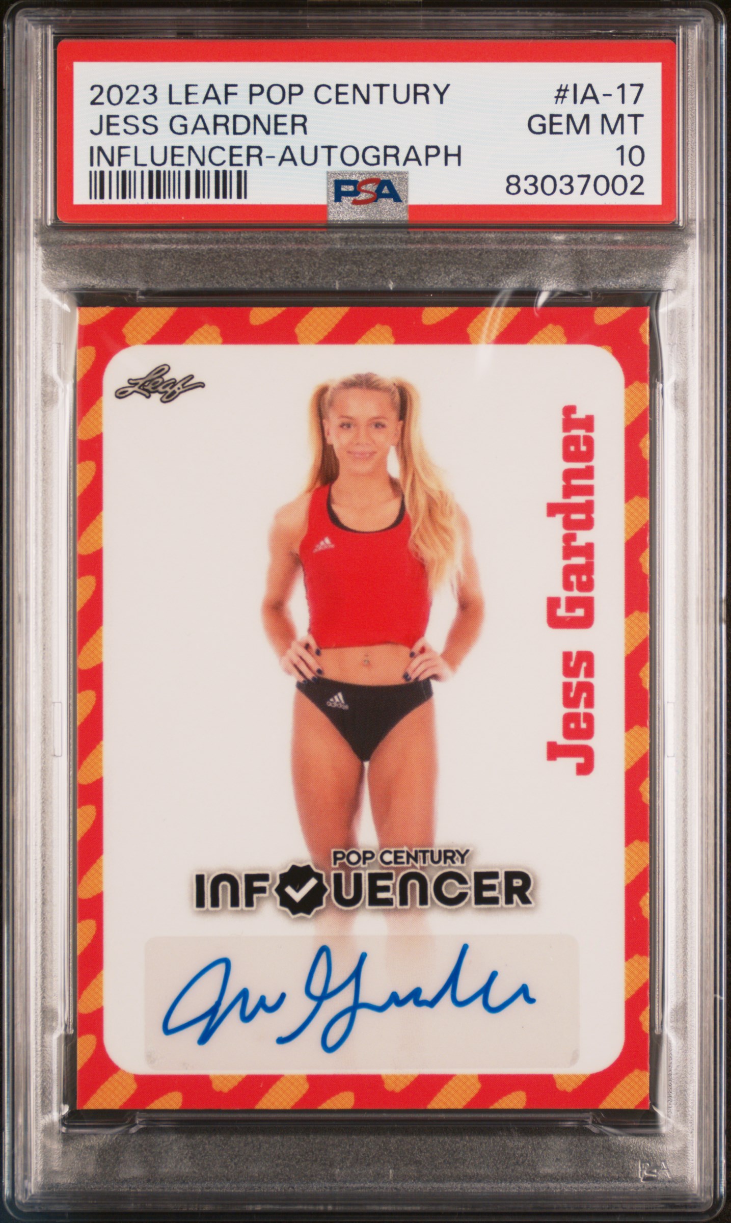 2023 LEAF POP CENTURY INFLUENCER #IA-17 JESS GARDNER INFLUENCER-AUTOGRAPH