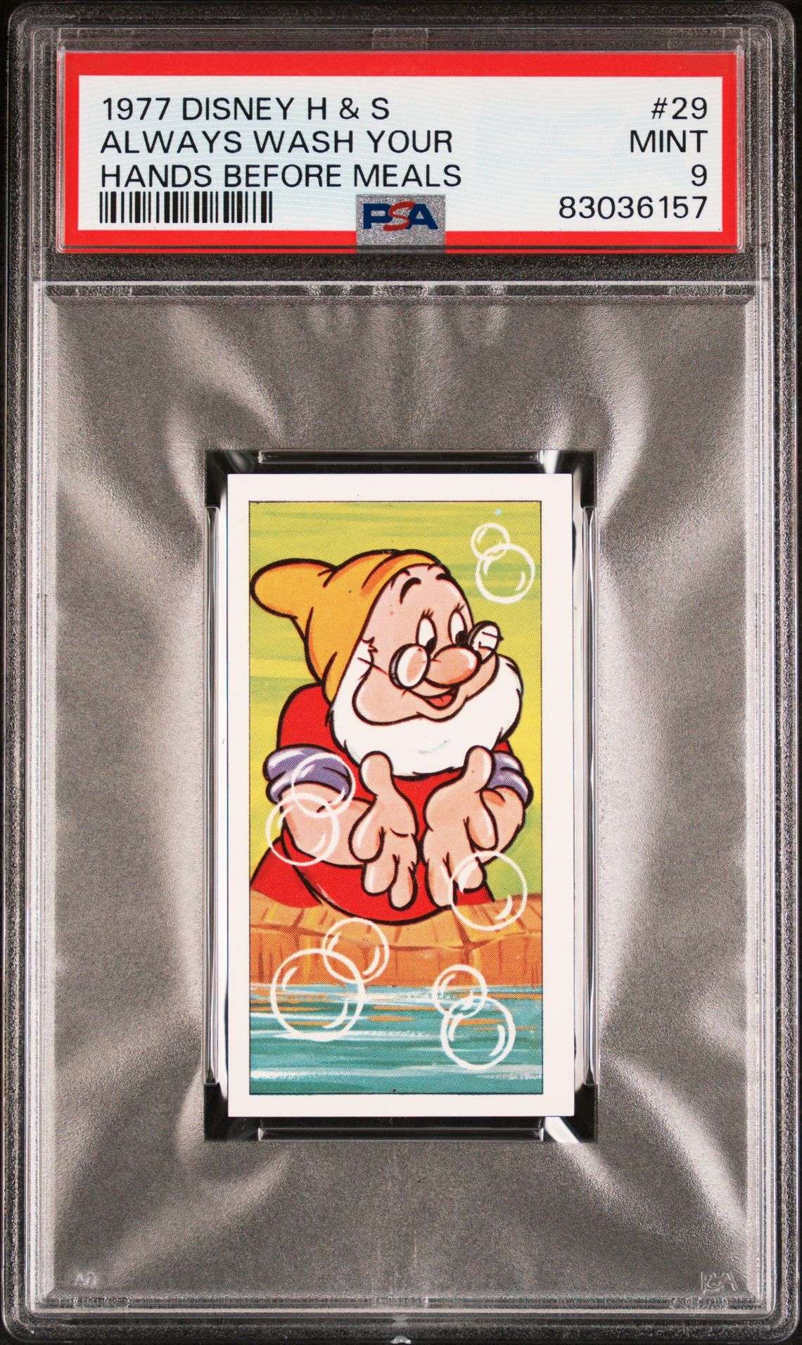 1977 Disney DISNEY HEALTH AND SAFETY HANDS BEFORE MEALS #29 Always Wash Your front