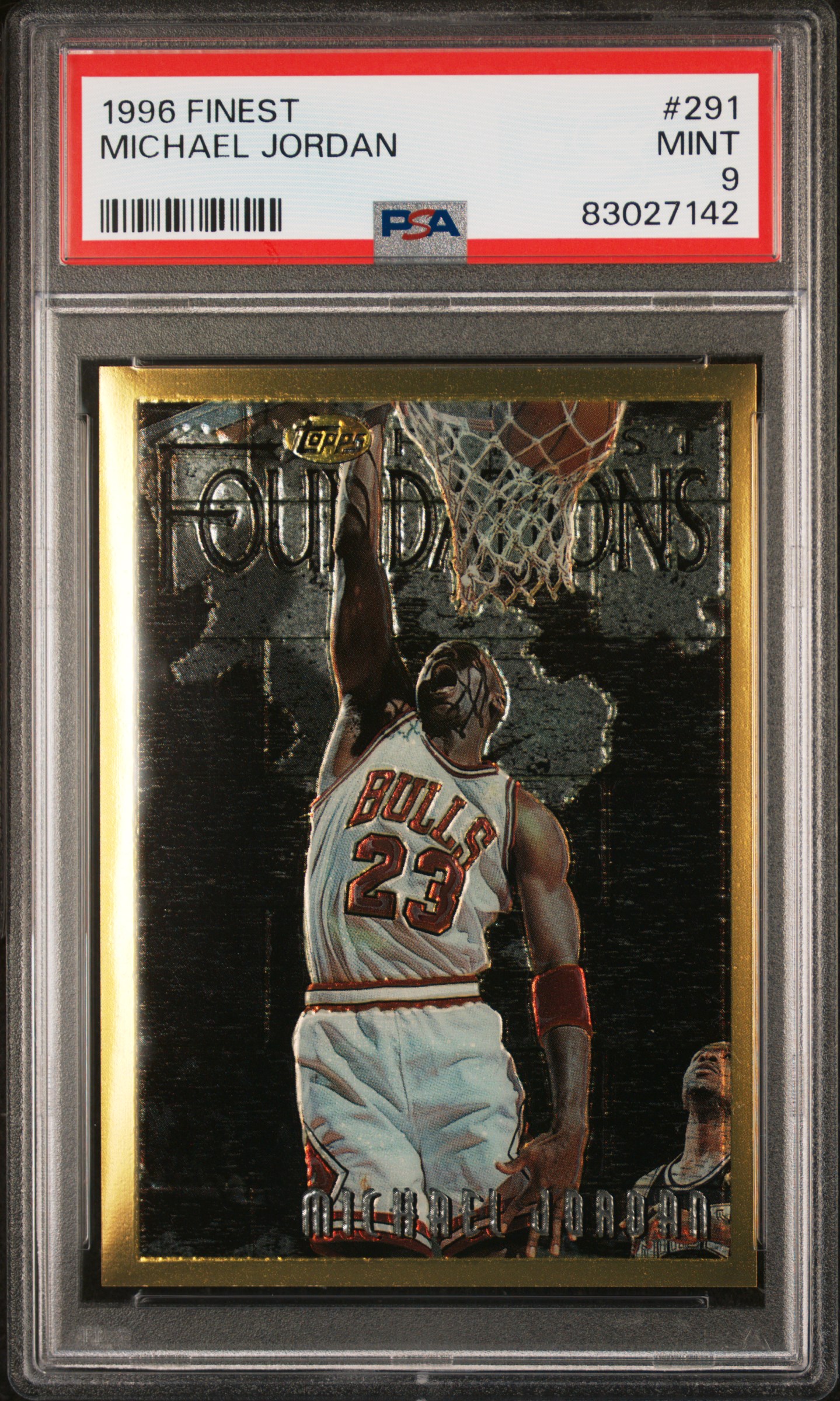1996 FINEST #291 MICHAEL JORDAN