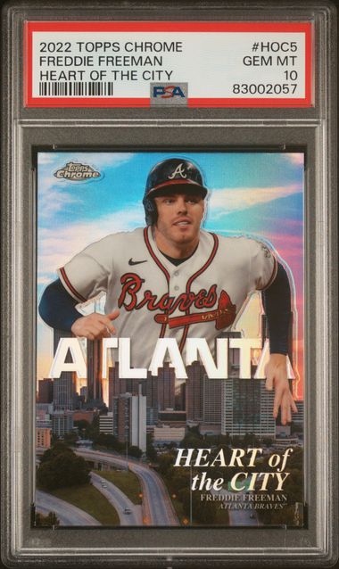 2022 Topps Chrome Heart Of The City #HOC5 Freddie Freeman