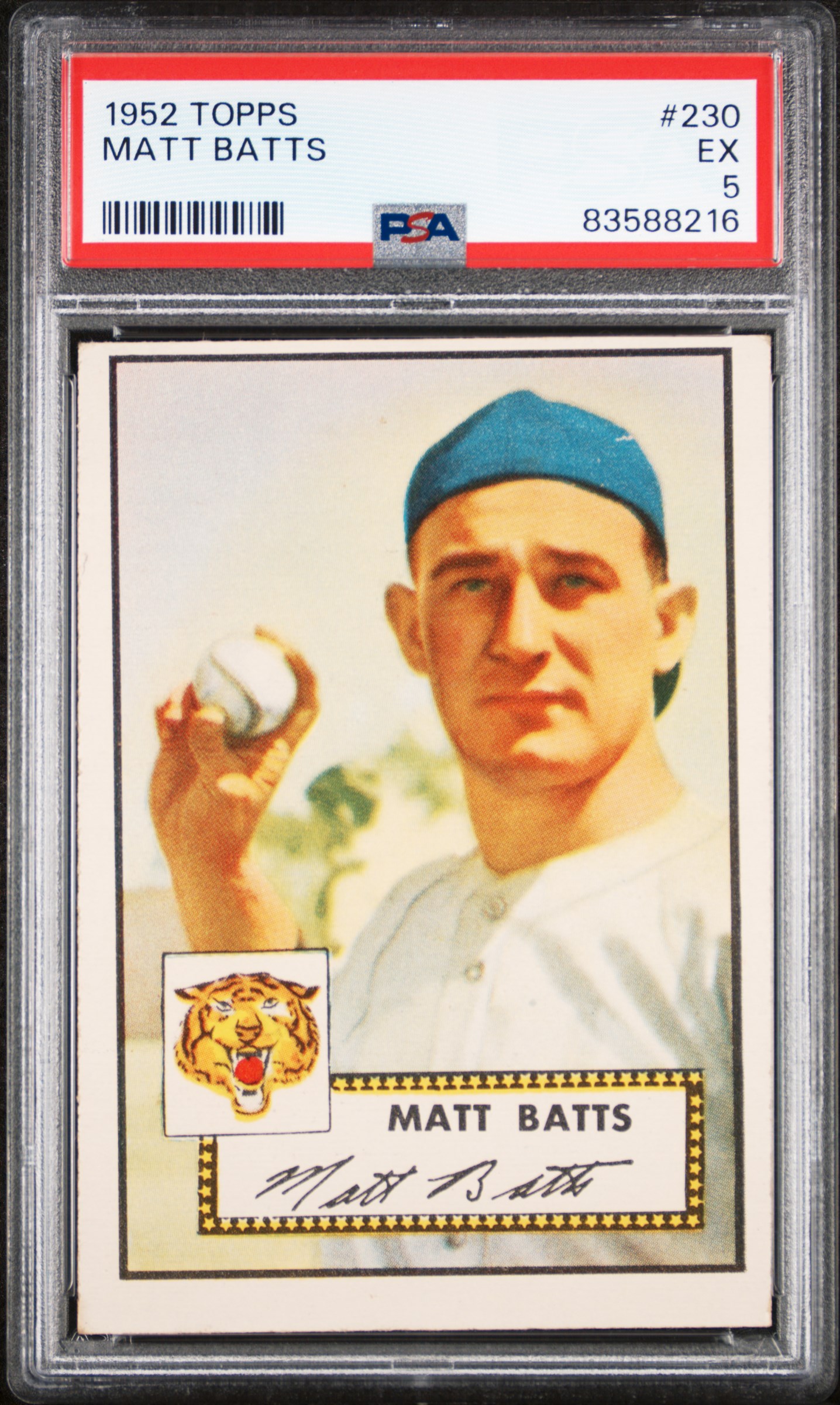 1952 TOPPS #230 MATT BATTS