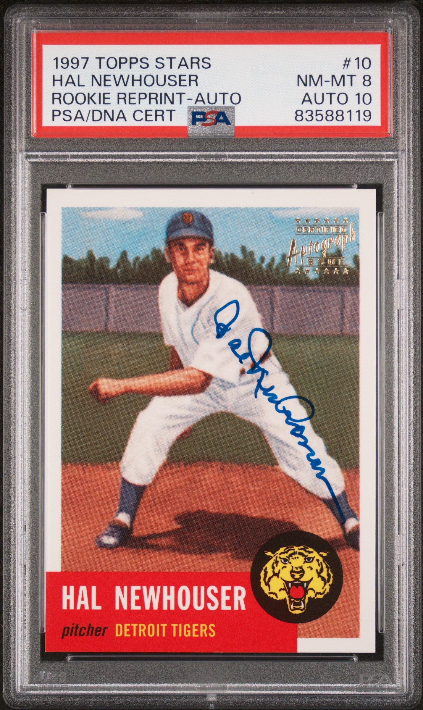 1997 TOPPS STARS ROOKIE REPRINT #10 HAROLD NEWHOUSER ROOKIE REPRINT-AUTO