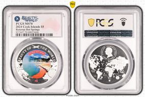 2024 $5 Rotorua Hot Springs Beauty of the World MS70