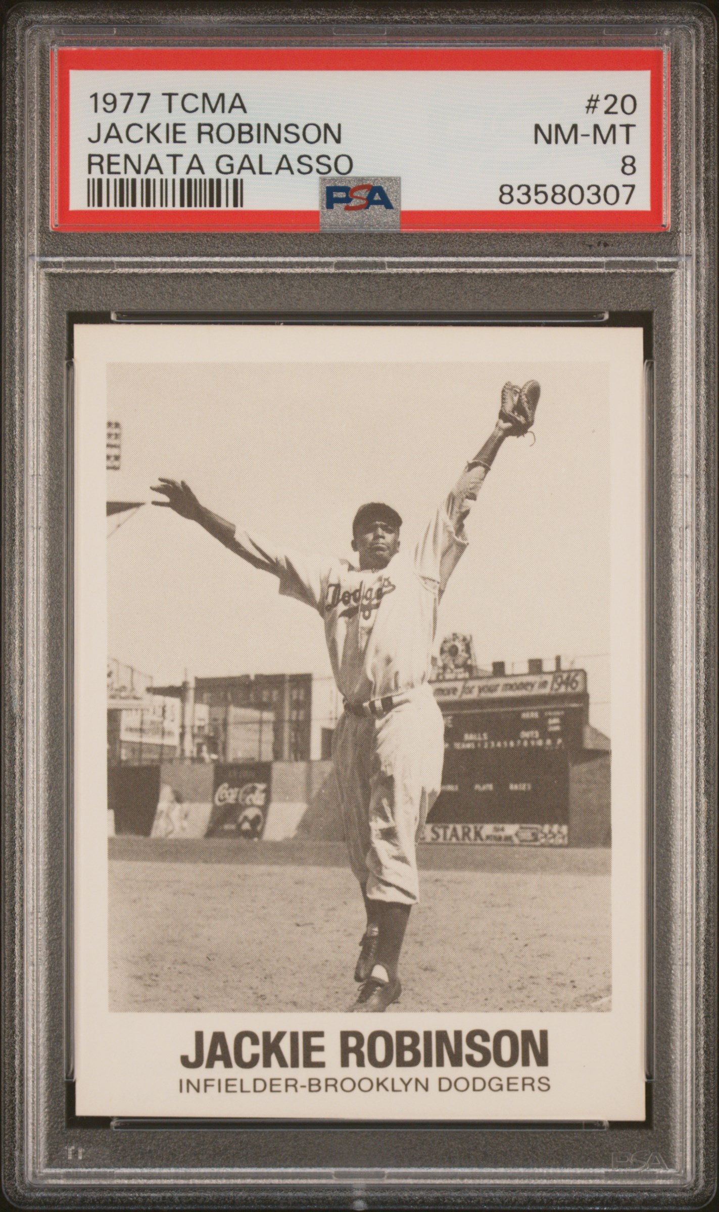 1977 TCMA RENATA GALASSO #20 JACKIE ROBINSON RENATA GALASSO