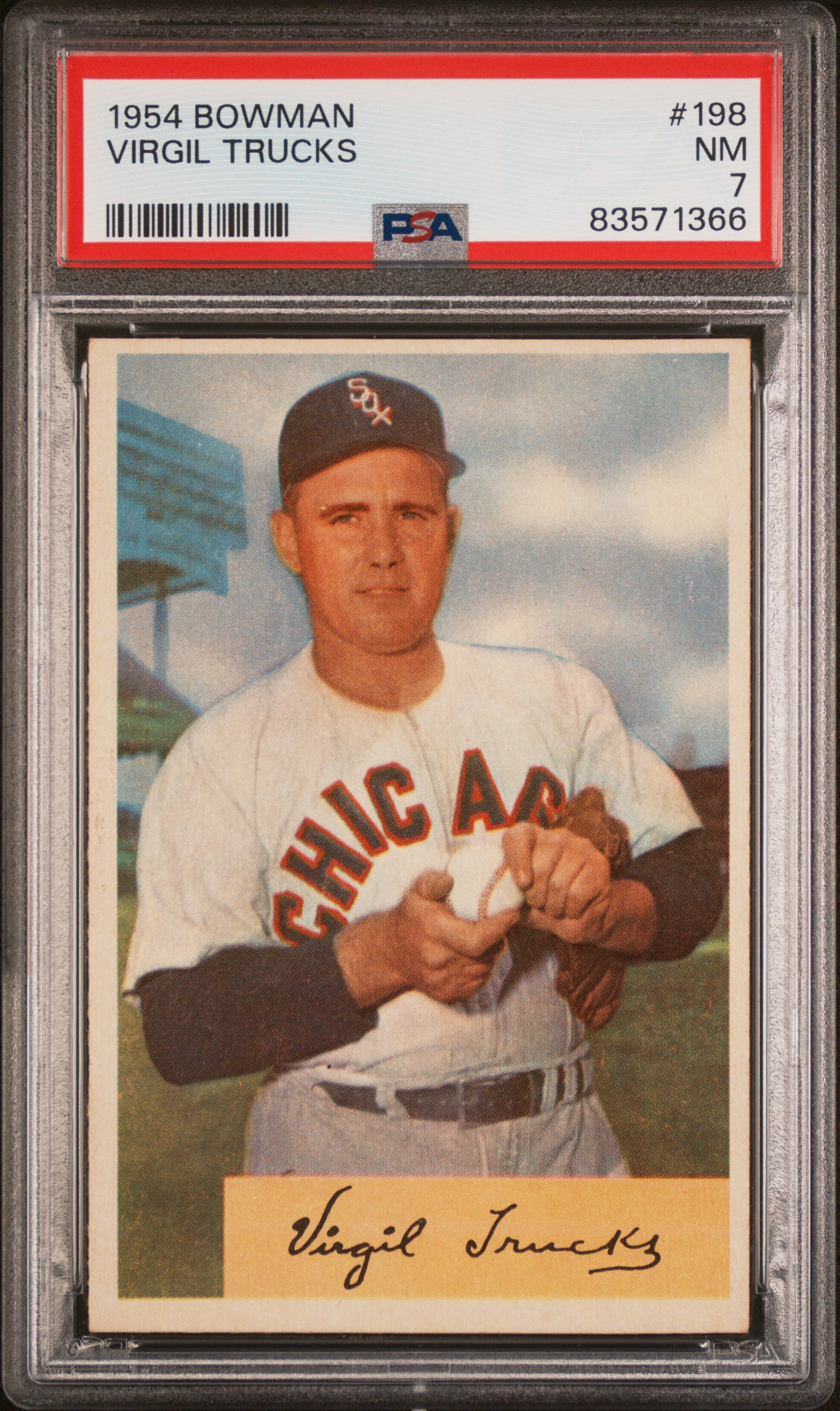1954 BOWMAN #198 VIRGIL TRUCKS