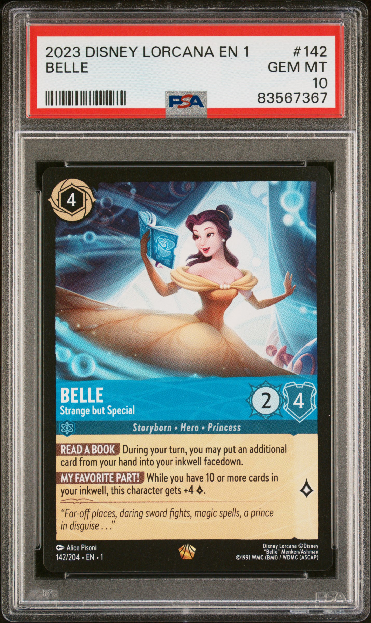 2023 DISNEY LORCANA EN 1-THE FIRST CHAPTER #142 BELLE