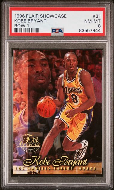 1996-97 Fleer Flair Showcase Row 1 #31 Kobe Bryant Rookie Card