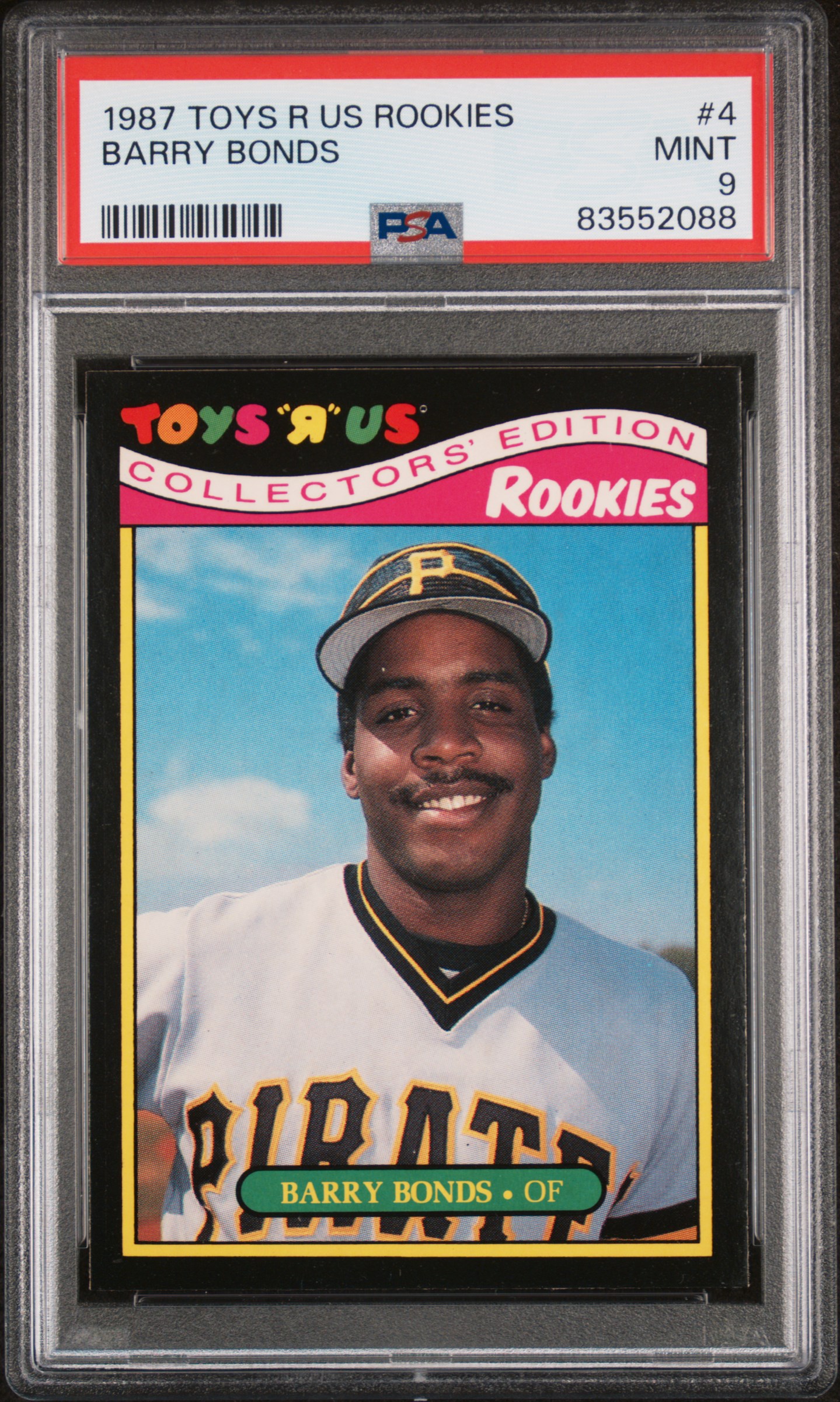 1987 TOYS R US ROOKIES #4 BARRY BONDS