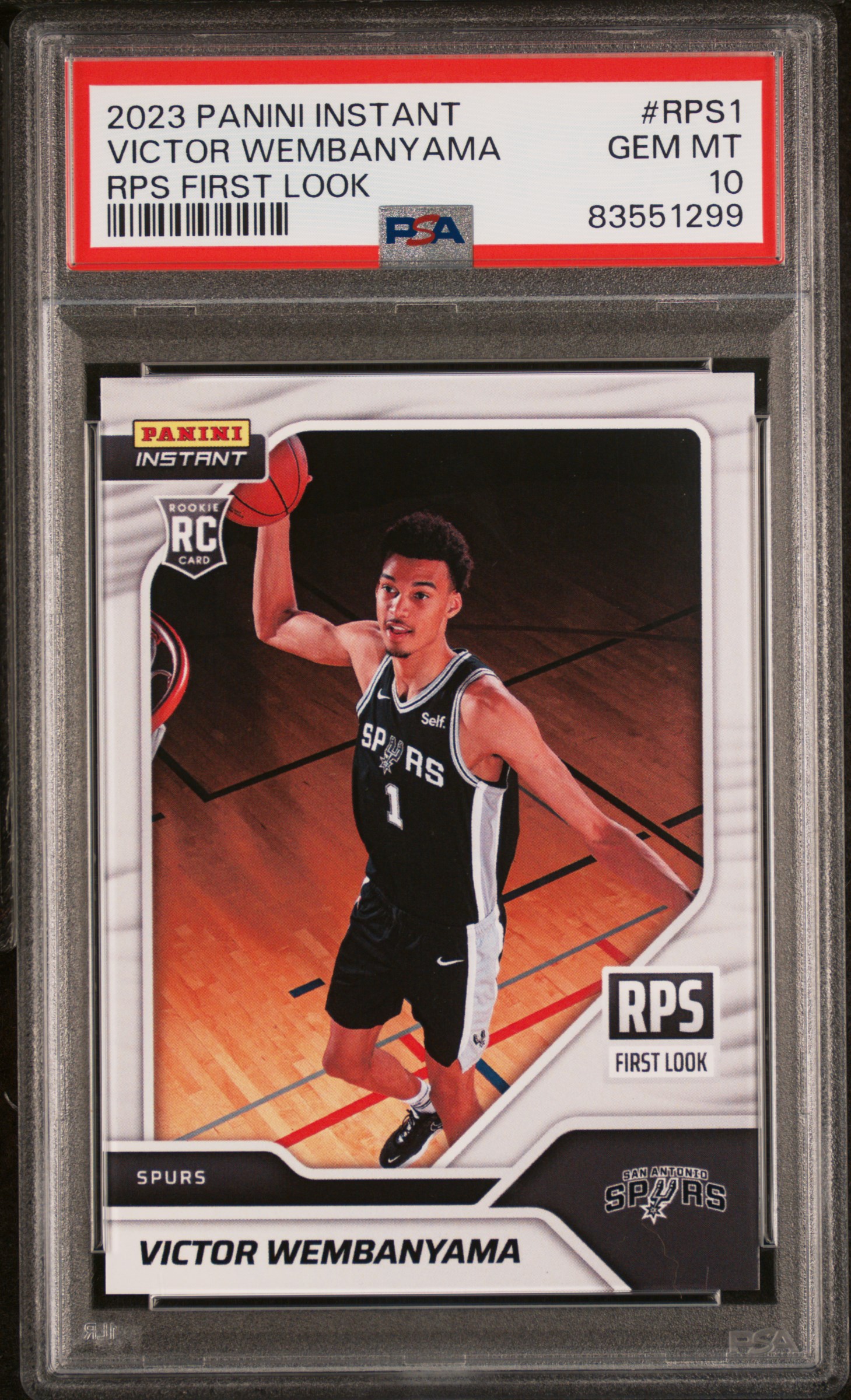 2023 PANINI INSTANT RPS FIRST LOOK #RPS1 VICTOR WEMBANYAMA