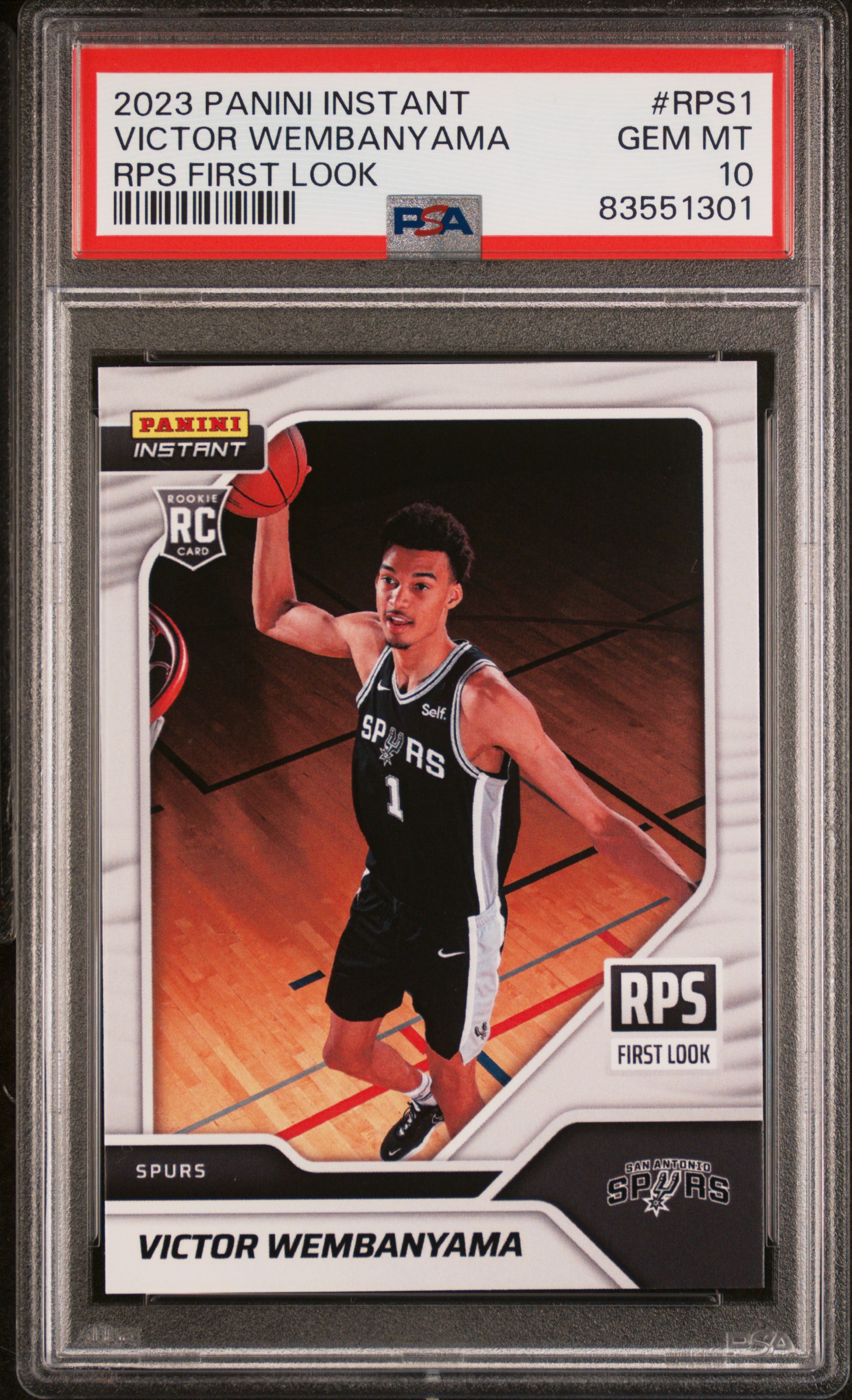 2023 PANINI INSTANT RPS FIRST LOOK #RPS1 VICTOR WEMBANYAMA