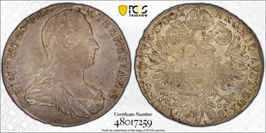 "1780"-AH GS Thaler D-1146 (1797-1803) Karlsburg AU58