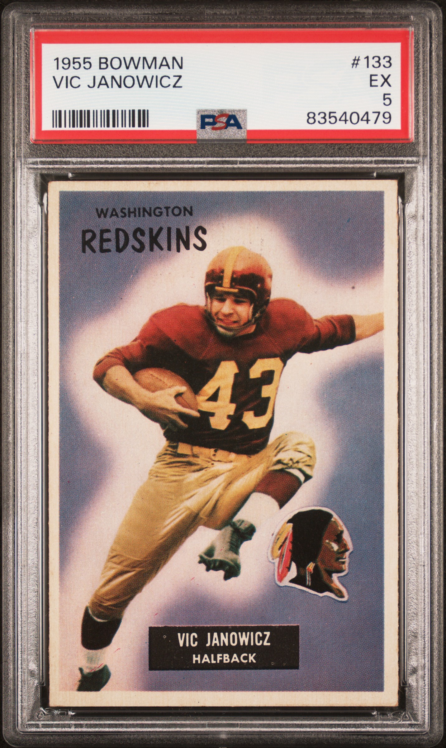 1955 BOWMAN #133 VIC JANOWICZ