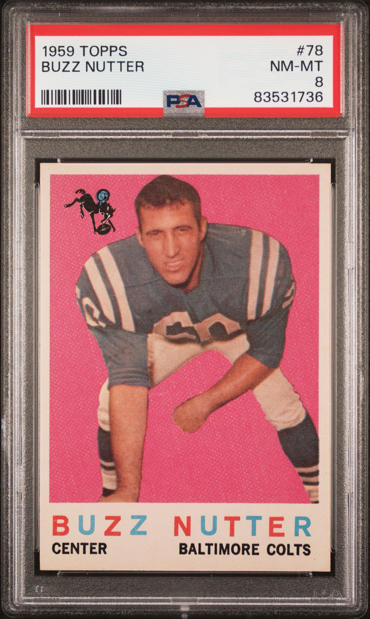 1959 TOPPS #78 BUZZ NUTTER