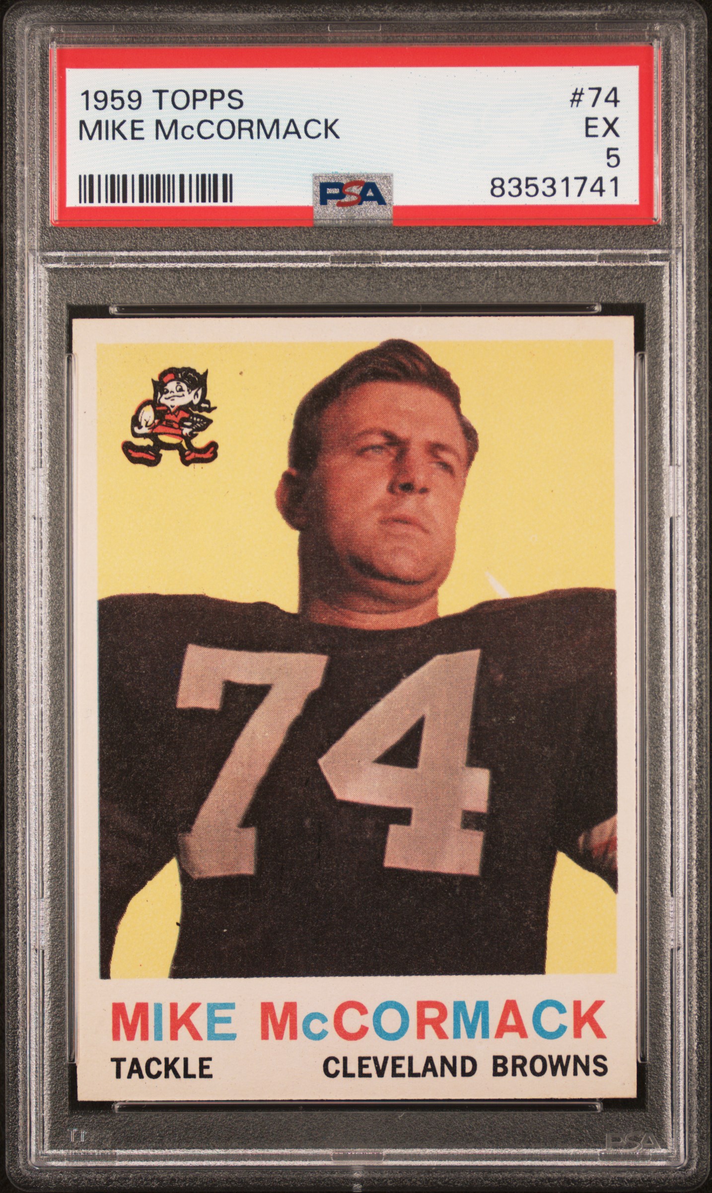 1959 TOPPS #74 MIKE McCORMACK