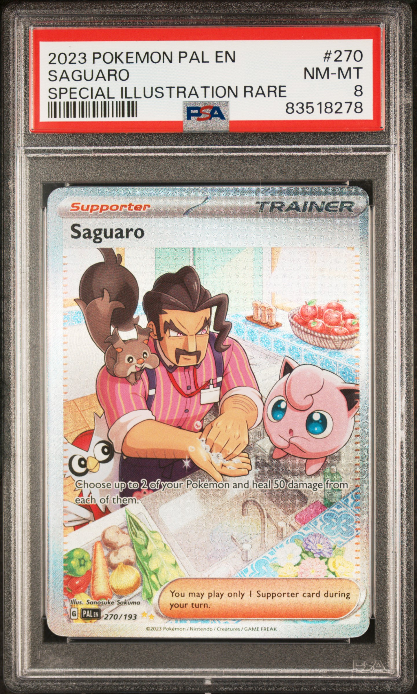 2023 POKEMON PAL EN-PALDEA EVOLVED #270 SAGUARO SPECIAL ILLUSTRATION RARE