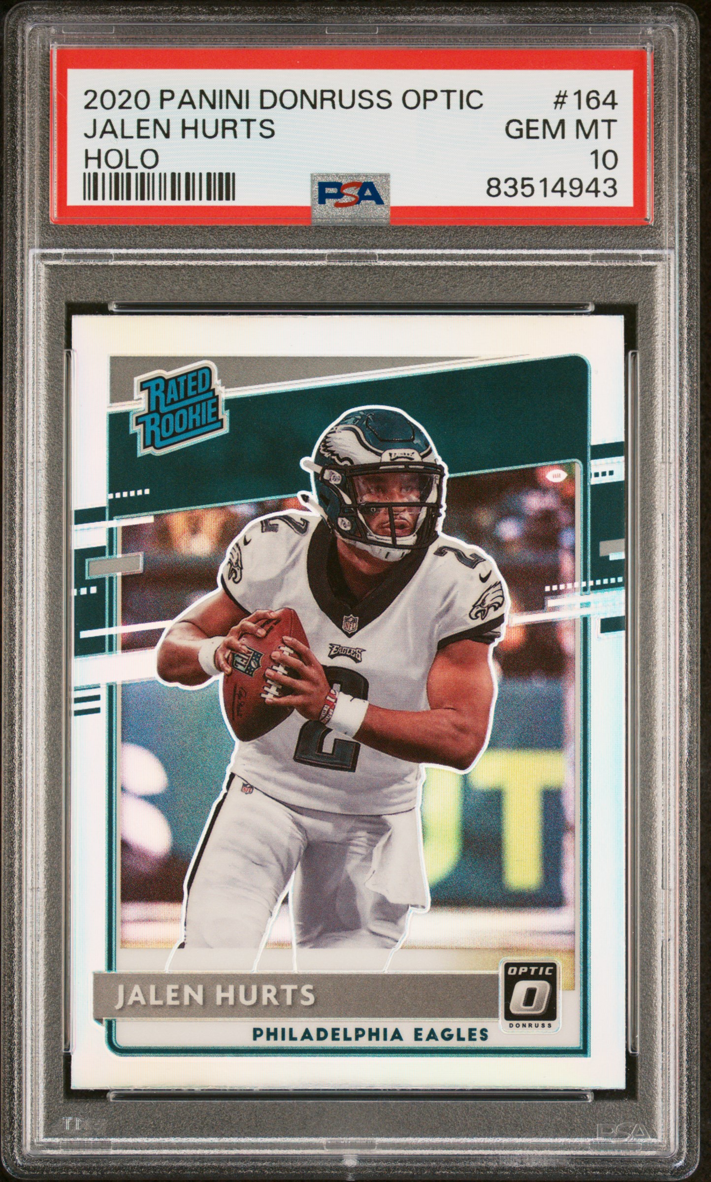 2020 PANINI DONRUSS OPTIC #164 JALEN HURTS HOLO