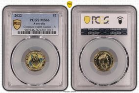 2022 $2 Commonwealth Games - A Colorized MS66