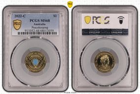 2022-C $2 Peacekeeping Colorized MS68