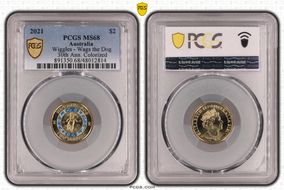 2021 $2 Wiggles - Wags the Dog 30th Ann. Colorized MS68