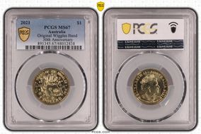 2021 $1 Original Wiggles Band 30th Anniversary MS67