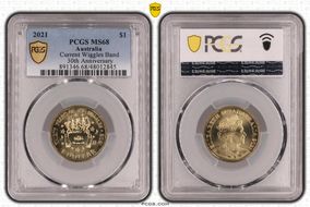 2021 $1 Current Wiggles Band 30th Anniversary MS68