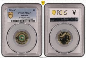 2014-C $2 Remembrance Colorized MS67