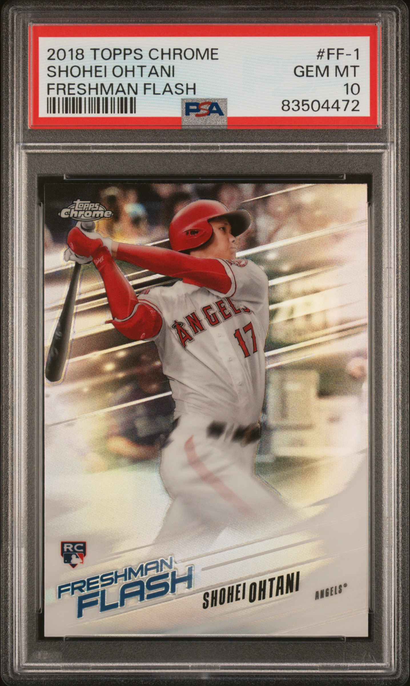 2018 TOPPS CHROME FRESHMAN FLASH #FF-1 SHOHEI OHTANI FRESHMAN FLASH