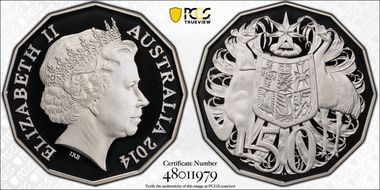 2014 50C Silver PR70DCAM