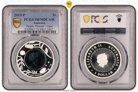 2013-P $1 Pygmy Possum - Opal PR70DCAM