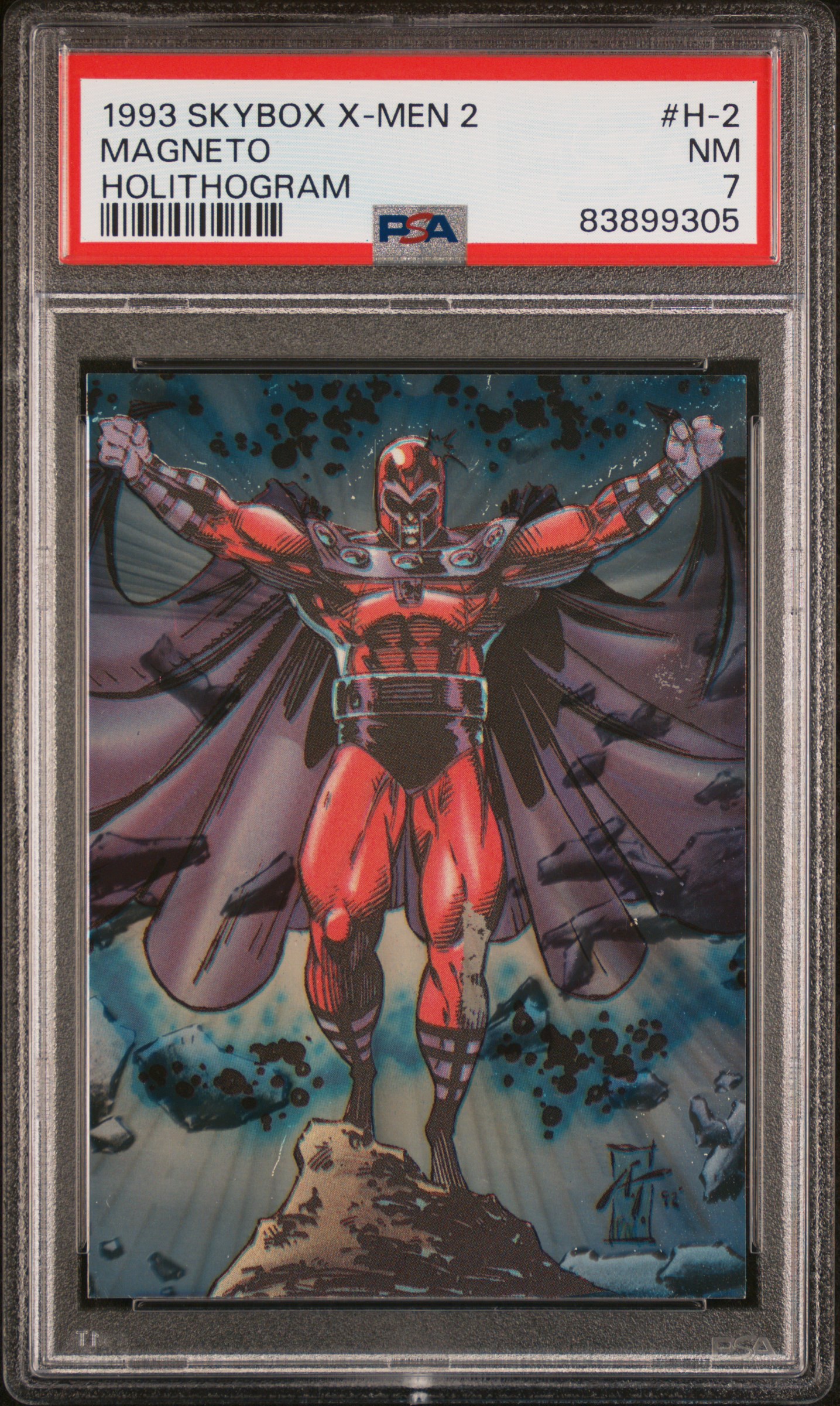 1993 SKYBOX X-MEN 2 HOLITHOGRAM #H-2 MAGNETO HOLITHOGRAM