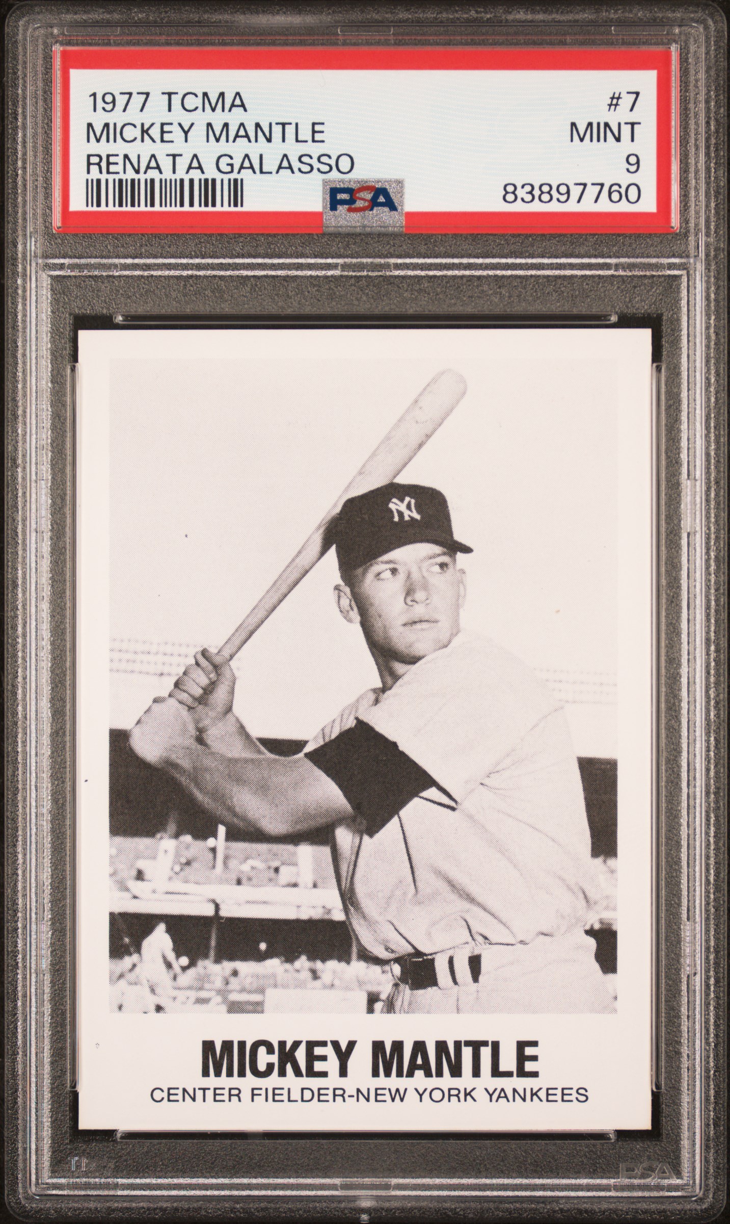 1977 TCMA RENATA GALASSO #7 MICKEY MANTLE RENATA GALASSO