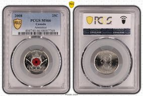 2008 25C Armistice MS66