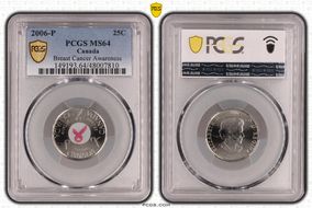 2006-P 25C Breast Cancer Awareness Colorized MS64