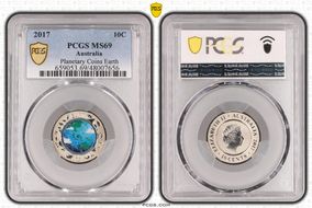 2017 10C Planetary Coins Earth Colorized MS69